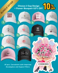 CAP AND FLOWER BOUQUET BUNDLE – Image 10