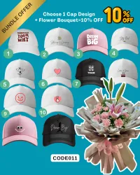 CAP AND FLOWER BOUQUET BUNDLE – Image 14