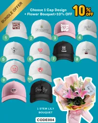 CAP AND FLOWER BOUQUET BUNDLE – Image 5