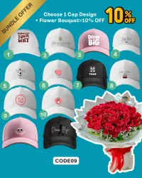 CAP AND FLOWER BOUQUET BUNDLE – Image 3