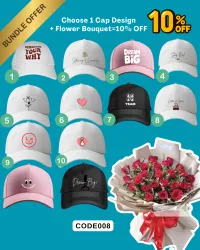 CAP AND FLOWER BOUQUET BUNDLE – Image 7