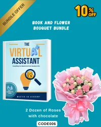 Book and Flower Bouquet Bundle – Image 2