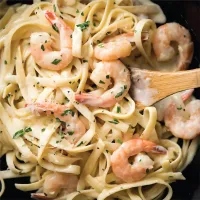 Fettuccine Felicia with Tiger Prawns – Image 1
