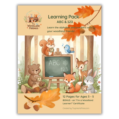 The Woodland Friends Learning Pack (ABC & 123) – Image 1