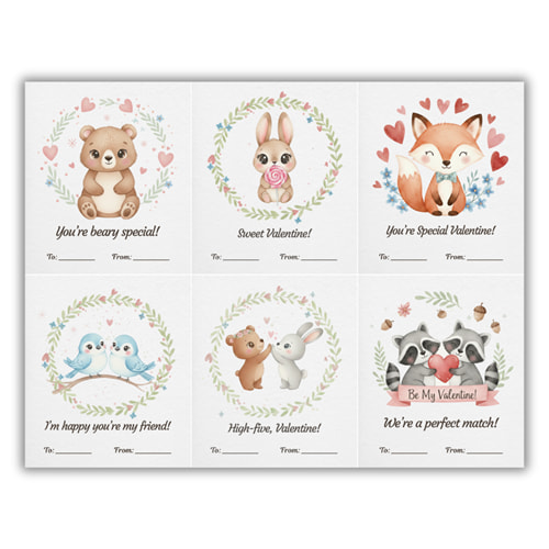 The Woodland Friends Valentine Cards – Image 2