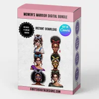 Women's Awareness Warrior Digital Bundle (74 Editable Designs) – Image 2
