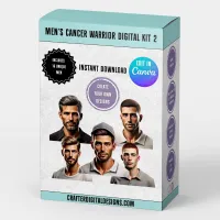Men's Cancer Warrior Digital Kit 2 (20 Editable Designs) – Image 2