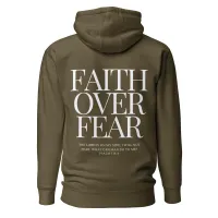 Faith Over Fear Men's Hoodie – Image 10
