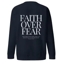 Faith Over Fear Women's Sweatshirt – Image 2
