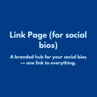 Link Page for Social Bios – Image 1