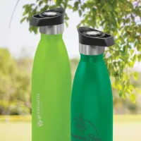 Mirage Powder Coated Vacuum Bottle - Push Button Lid – Image 7
