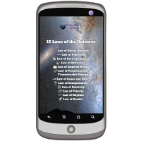 12 Laws of the Universe Mobile Wallpaper – Milkyway with Andromeda