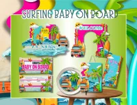 Surfing Baby On Board Baby Shower* – Image 1