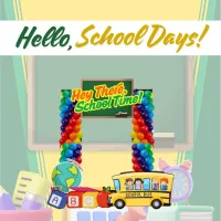 Hello, School Days! Selfie Frame – Image 1