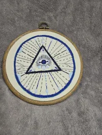 Blue and Silver Evil Eye – Image 1