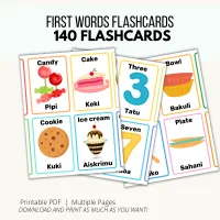 Printable Swahili Flashcards Bundle | English & Swahili  – Image 4