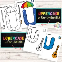 Letter U Activity Printable Book for Preschool and Toddlers | Letter U Worksheets | Printable Letter U Coloring Pages – Image 3