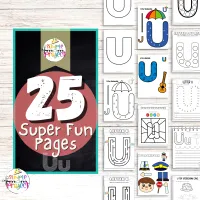 Letter U Activity Printable Book for Preschool and Toddlers | Letter U Worksheets | Printable Letter U Coloring Pages – Image 2