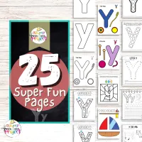 Letter Y Activity Printable Book for Preschool and Toddlers | Letter Y Worksheets | Printable Letter Y Coloring Pages – Image 2