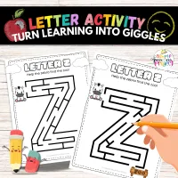 Letter Z Activity Book – Preschool Printable Worksheets & Coloring Pages – Image 7