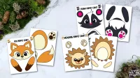 10 Full Colored Woodland Animal Puppet Craft Printable Templates – Image 3