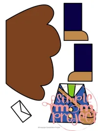 Mail Carrier Paper Bag Puppet – Printable Community Helper Craft – Image 8