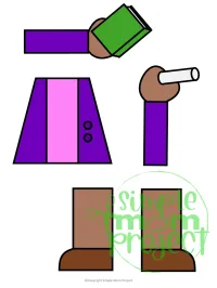Teacher Paper Bag Puppet – Printable Community Helper Craft – Image 6