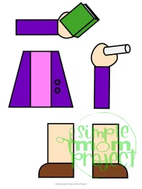 Teacher Paper Bag Puppet – Printable Community Helper Craft – Image 8