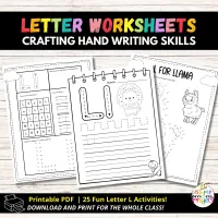 Letter L Activity Printable Book for Preschool and Toddlers | Letter L Worksheets | Printable Letter L Coloring Pages – Image 5