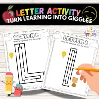 Letter L Activity Printable Book for Preschool and Toddlers | Letter L Worksheets | Printable Letter L Coloring Pages – Image 7