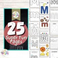 Letter M Activity Printable Book for Preschool and Toddlers | Letter M Worksheets | Printable Letter M Coloring Pages – Image 2