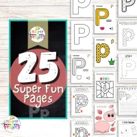 Letter P Activity Printable Book for Preschool and Toddlers | Letter P Worksheets | Printable Letter P Coloring Pages – Image 2