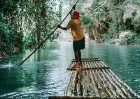 Rio Nuevo Bamboo River Rafting & Dunn's River Falls – Image 1
