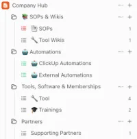 Company Hub ClickUp Space Template – Image 2