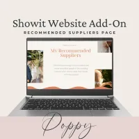 Poppy Recommended Suppliers Showit Website Add-on Page – Image 1