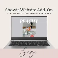 Sage Styled Shoot Showit Template Features Add-on Page – Image 1