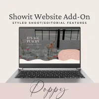 Poppy Styled Shoot Showit Template Features Add-on Page – Image 1
