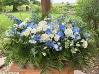 Casket Spray, Carnations – Image 1