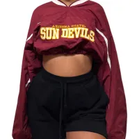 Arizona State Vintage Cropped windbreaker – Image 1