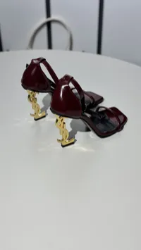 YSL - Opyum sandals burgundy – Image 2
