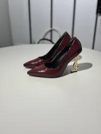 Ysl Heels Burgundy  – Image 6