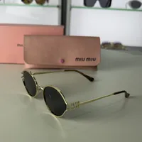 Miu Miu - Metal Frame Oval Black Lenses – Image 6