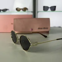 Miu Miu - Metal Frame Oval Black Lenses – Image 7