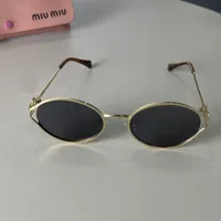 Miu Miu - Metal Frame Oval Black Lenses – Image 8