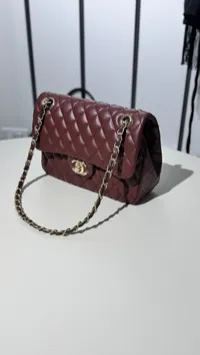 Chanel Classic 2.55 Burgundy – Image 7