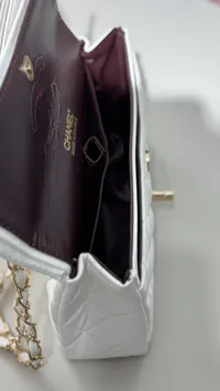 Chanel Classic 2.55 White  – Image 8