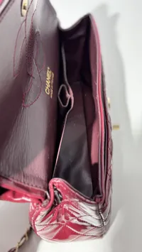 Chanel Classic Glossy Burgundy  – Image 8