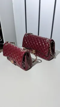 Chanel Classic Glossy Burgundy  – Image 16