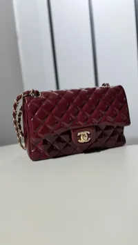 Chanel Classic Glossy Burgundy  – Image 5