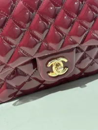 Chanel Classic Glossy Burgundy  – Image 18